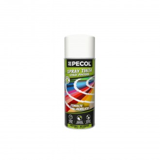 Pintura Spray Branco Brilhante 9010G PECOL 400ML