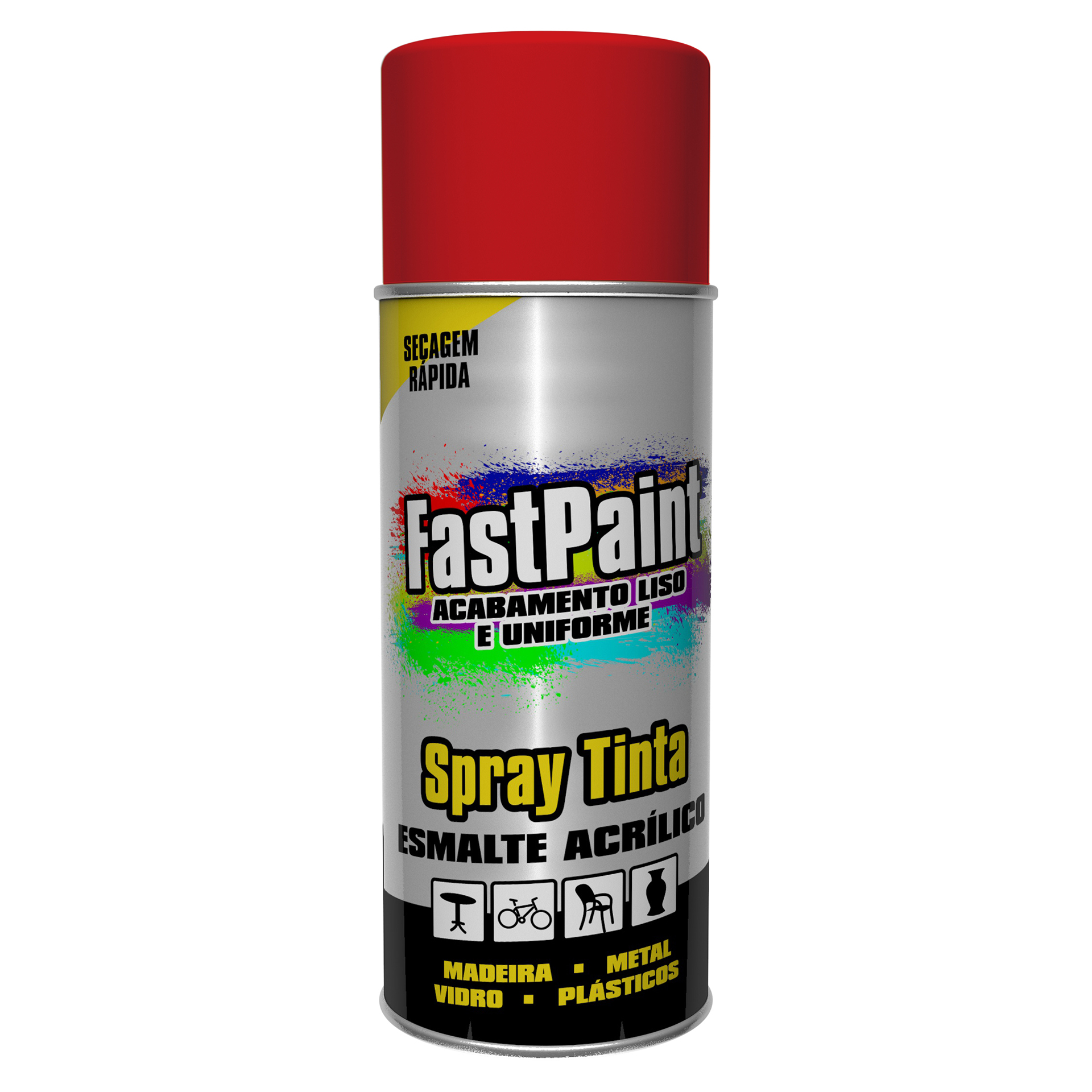 Spray de Pinturavermelho 400ML FASTPAINT