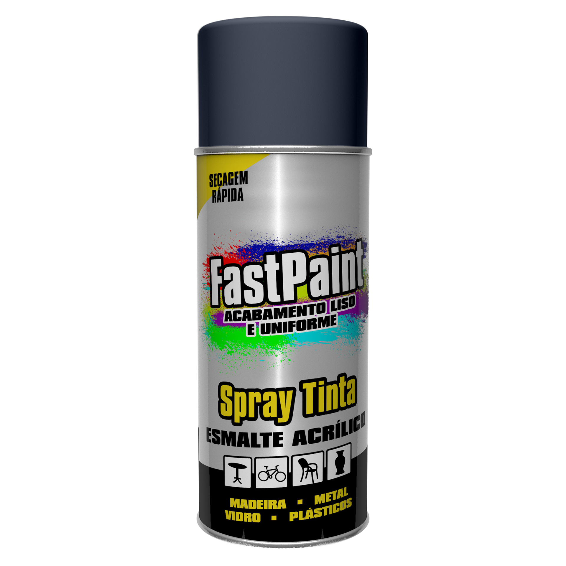 Spray de Pintura Cinza 7024 400ML FASTPAINT
