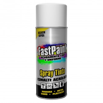 Spray de Pintura Branco Opaco  400ML FASTPAINT