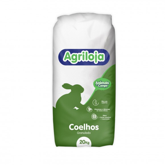 Ra��o Para Coelhos Granulado 700 20 KG  AGRILOJA