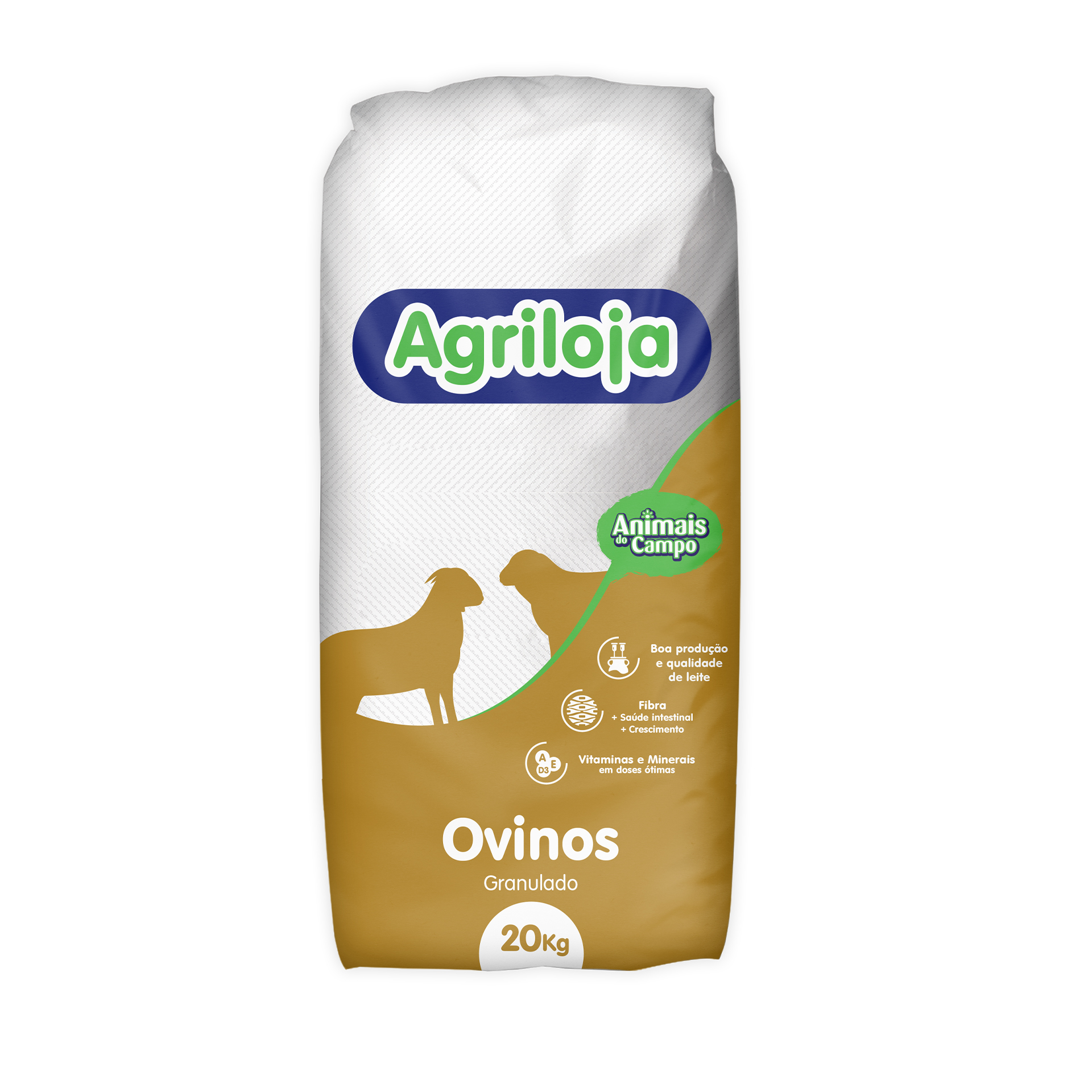 Ração Para Ovinos Granulado 520 20 KG AGRILOJA