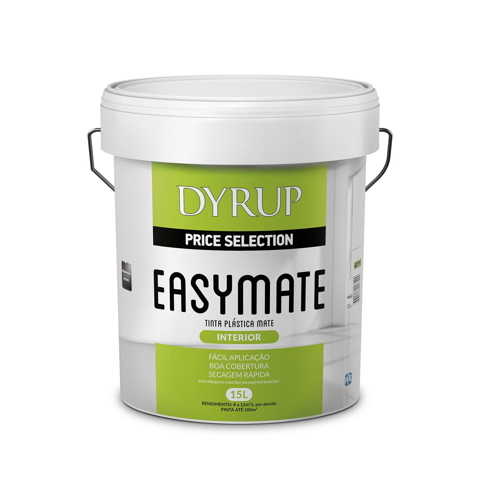 Tinta Interior Mate Easymate Branca DYRUP 15LT