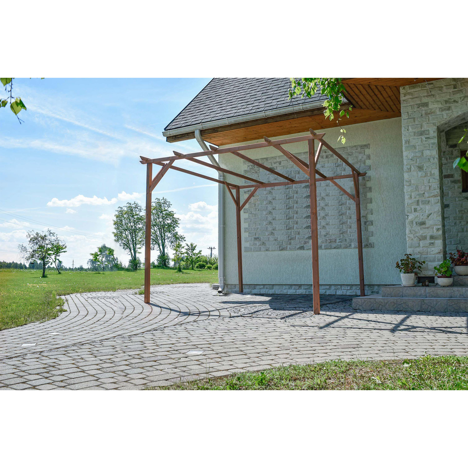 Pérgola em Madeira Tratada 300X300X240 CM CERLAND