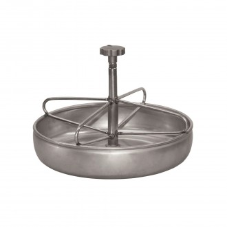 COMEDOURO EM INOX PARA LEITES 2 KG