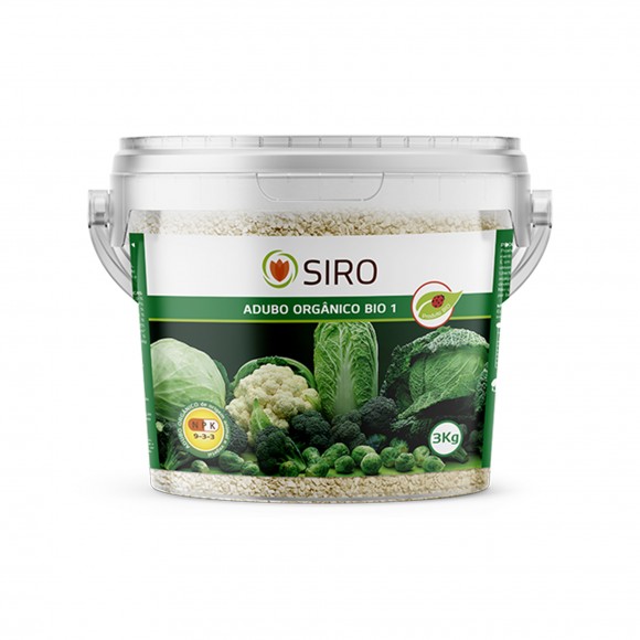 Adubo Orgnico NPK 9-3-3 Bio 3 KG SIRO
