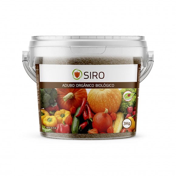 Adubo Orgnico NPK 6-7-8 Bio 3 KG SIRO