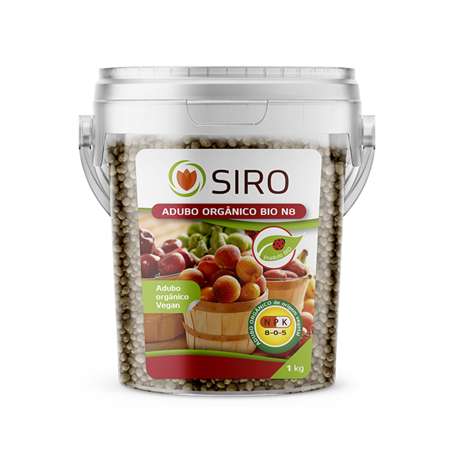 Adubo Orgânico NPK 8-0-5 Bio 1 KG SIRO