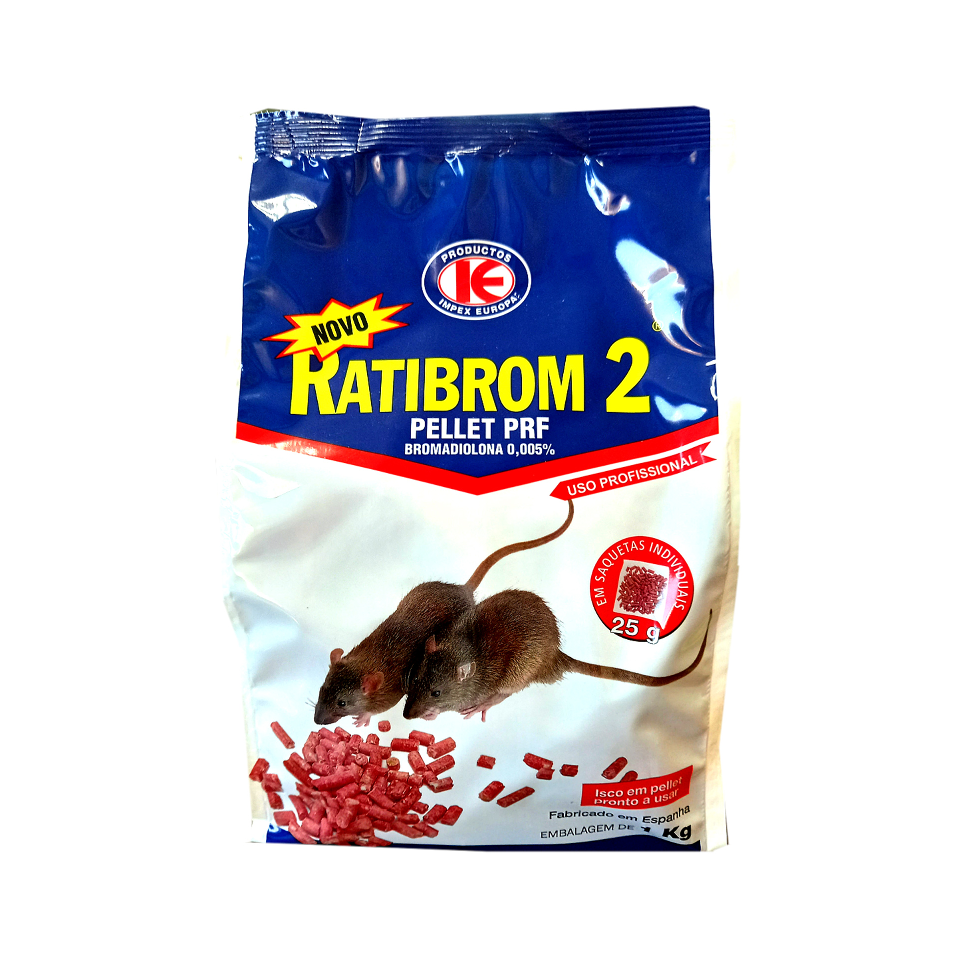 Rodenticida RATIBROM 2 Pellets 1 KG