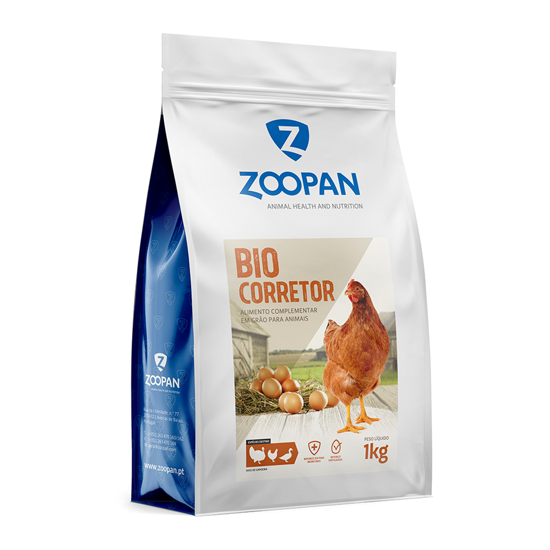 Alimento Complementar Aves Capoeira 1 KG ZOOPAN