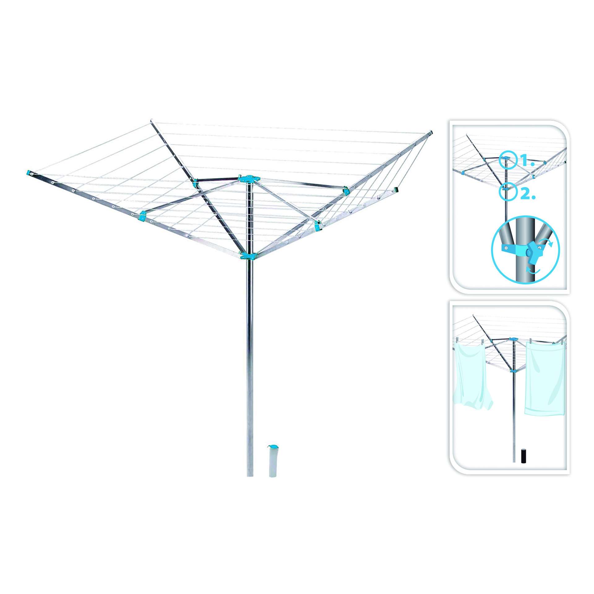 ESTENDAL DE EXTERIOR COM TRIPÉ 42 M
