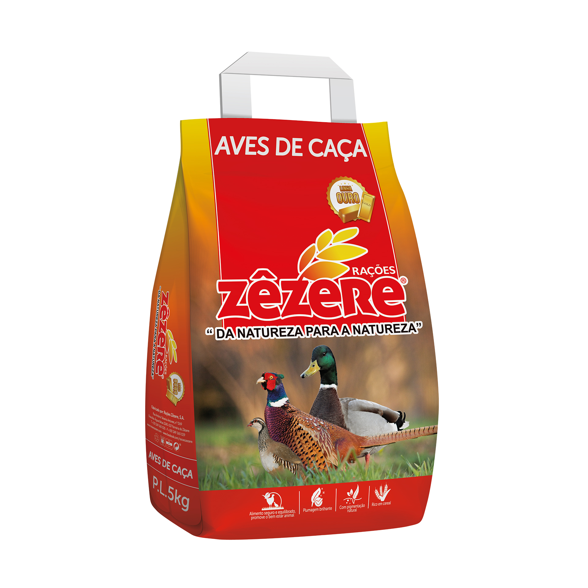 Ração Migalha Ave Caça 1 5 KG ZÊZERE OURO