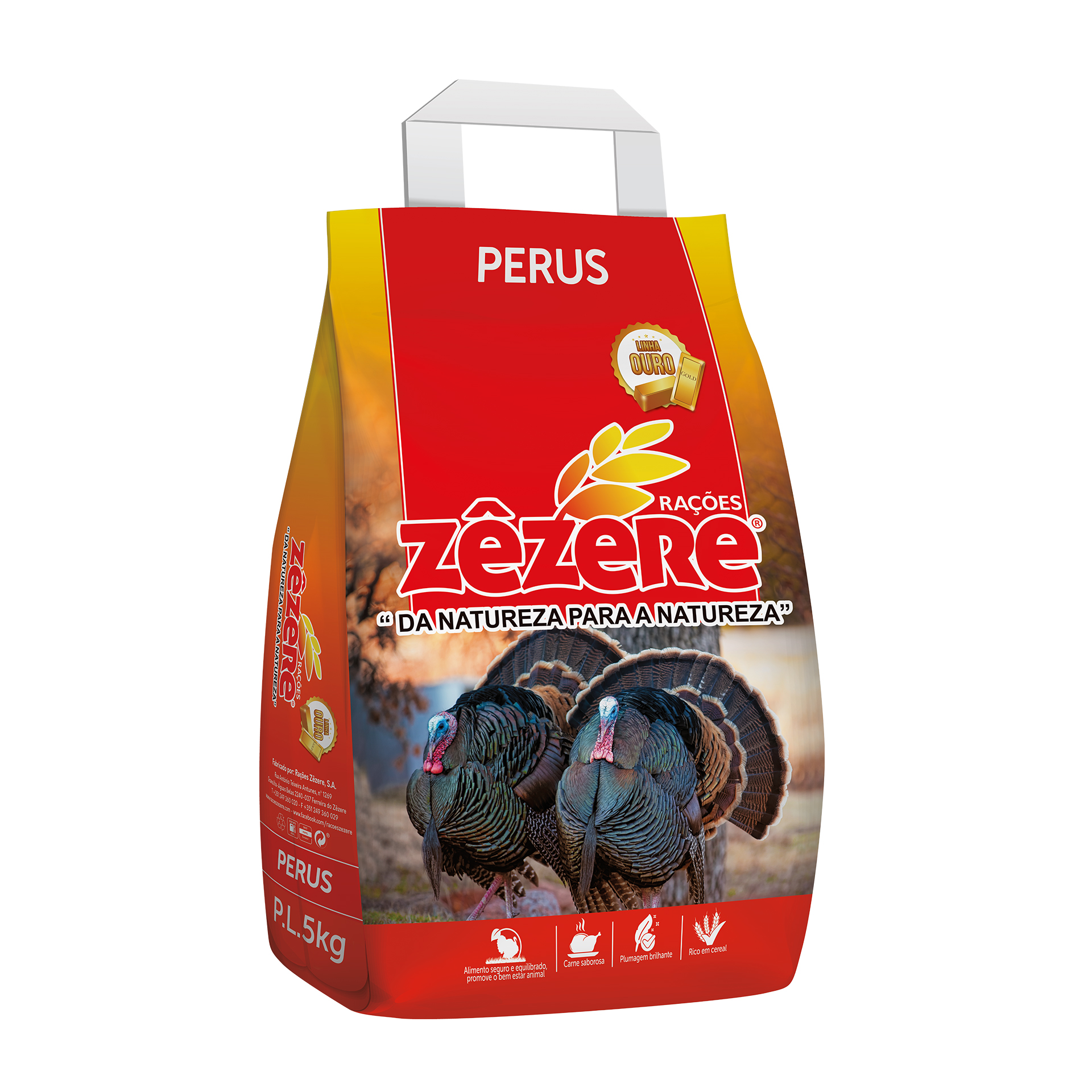 Ração Migalha Perus Iniciação 5 KG ZÊZERE OURO
