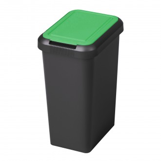 BALDE LIXO RECICLAGEM COM TAMPA 24 L
