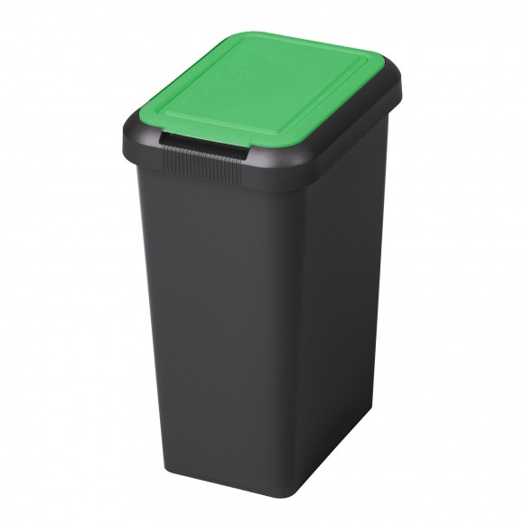 BALDE LIXO RECICLAGEM COM TAMPA 24 L