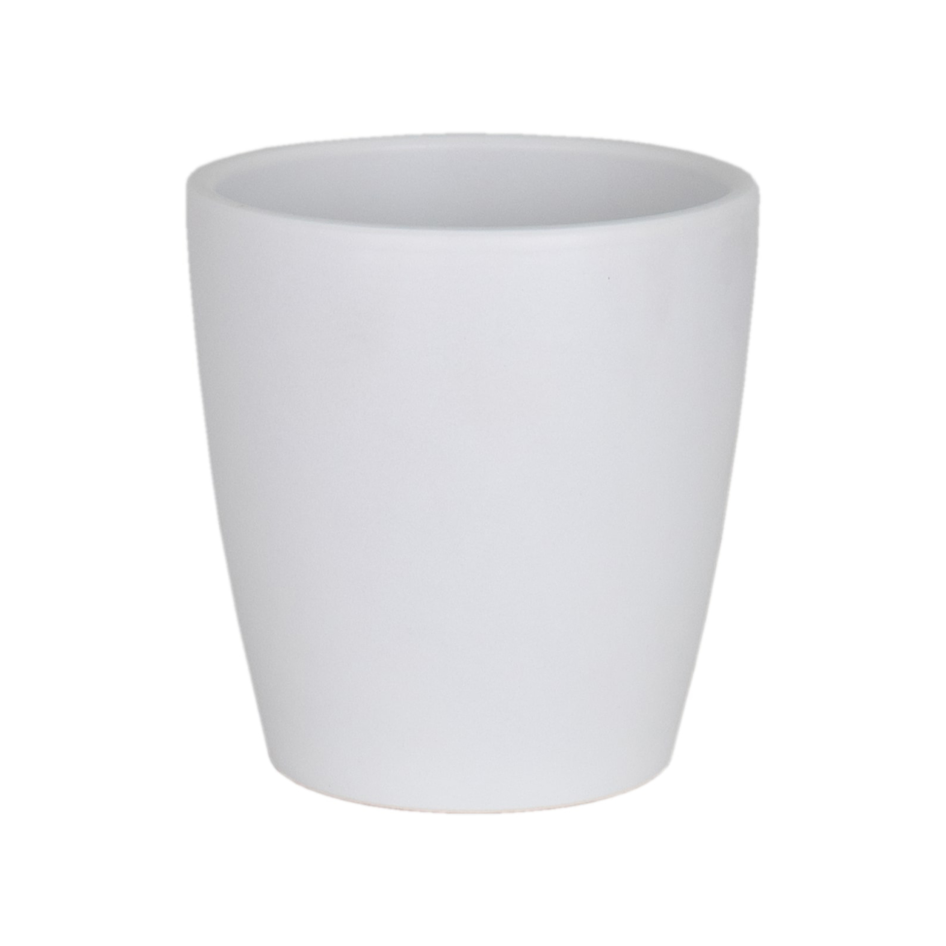 Vaso Cerâmico Orq Thalia Branco Neve 14 CM ARTEVAS