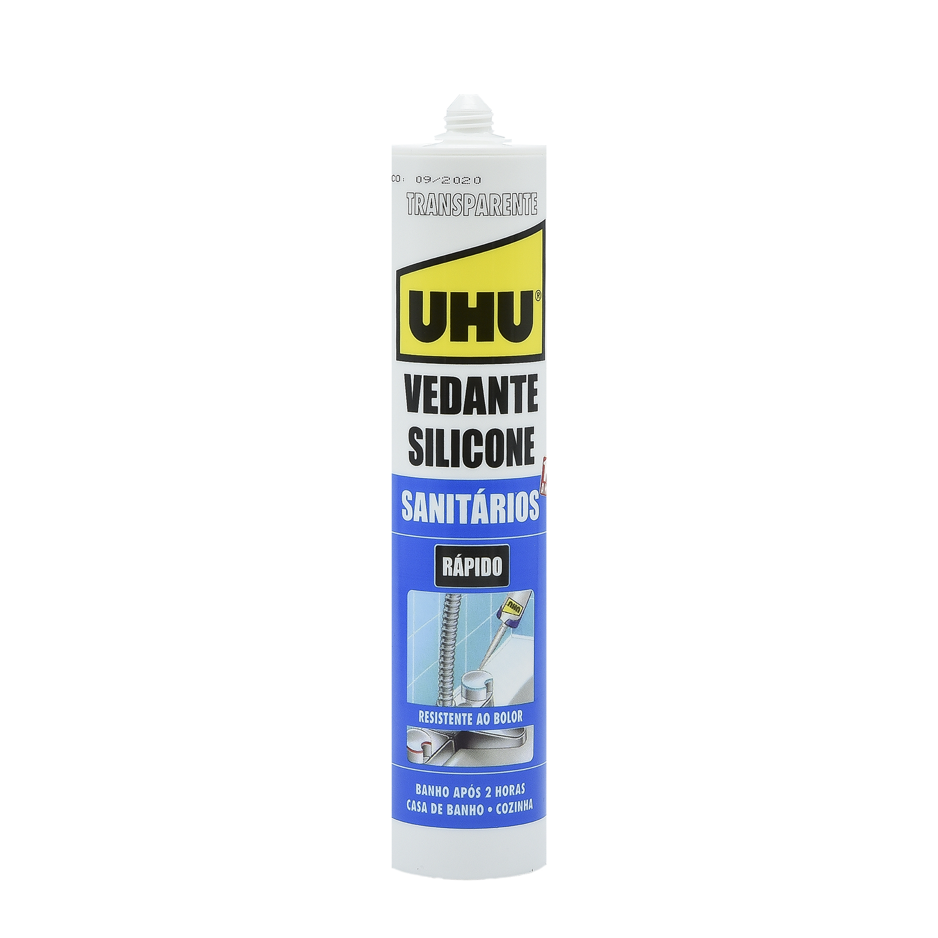 Silicone Sanitario Transparent UHU 280ML