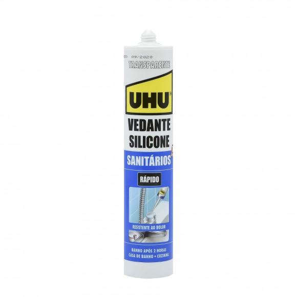 Silicone Sanitario Transparent UHU 280ML Silicone Sanitario Transparent UHU 280ML