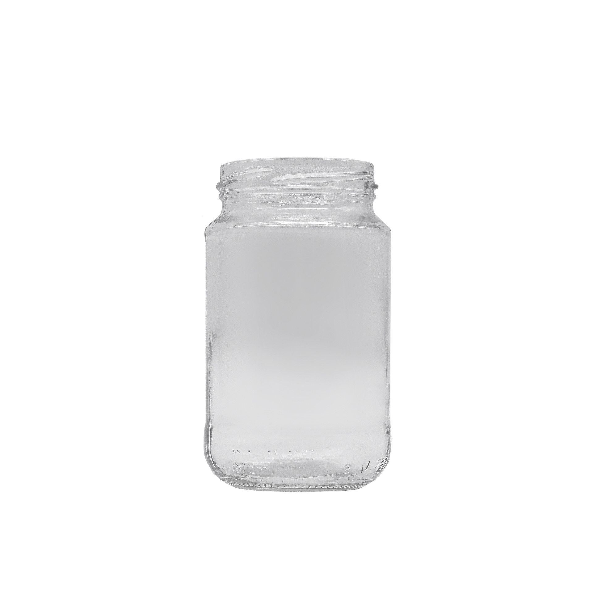 Frasco De Vidro Sem Tampa 370 ML