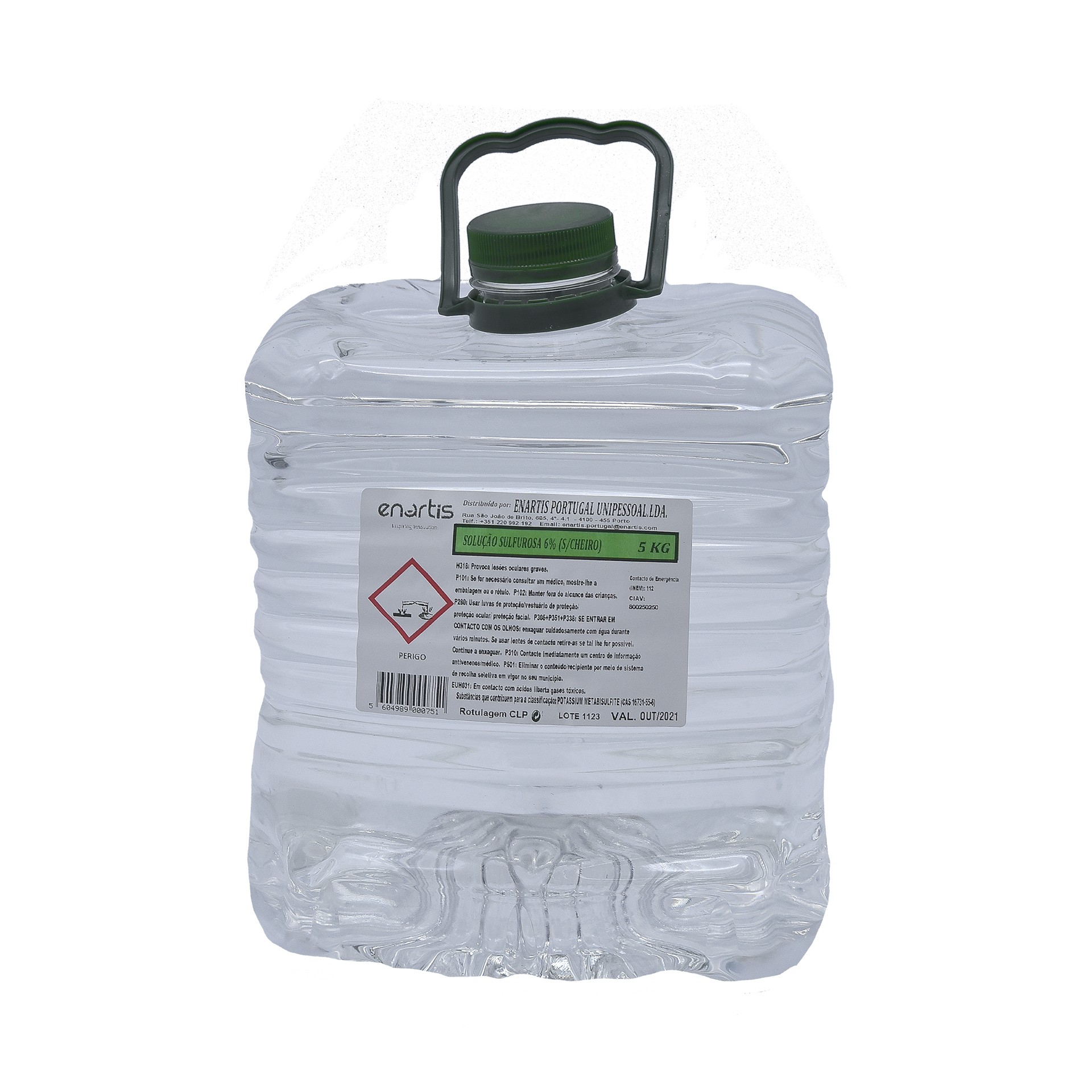 SOLUCAO SULFUROSA 6% SEM CHEIRO 5 KG