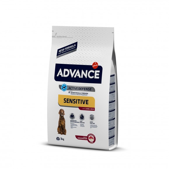 ALIM SECO PARA CO ADULTO SENSITIVE BORREGO 3 KG