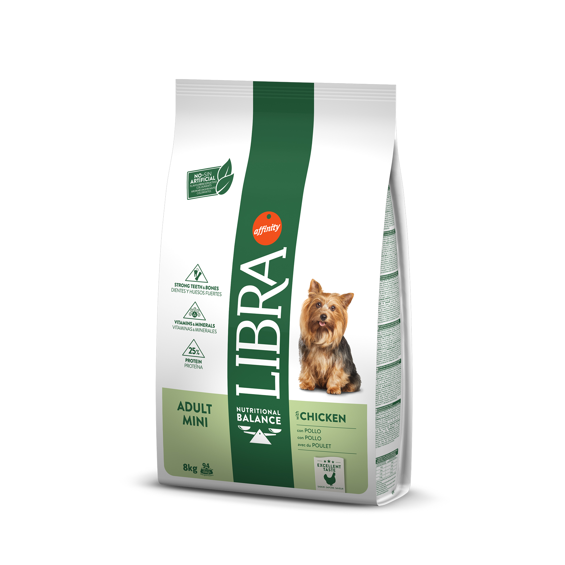 Alimento Seco Cão Adulto Mini Frango 8 KG LIBRA