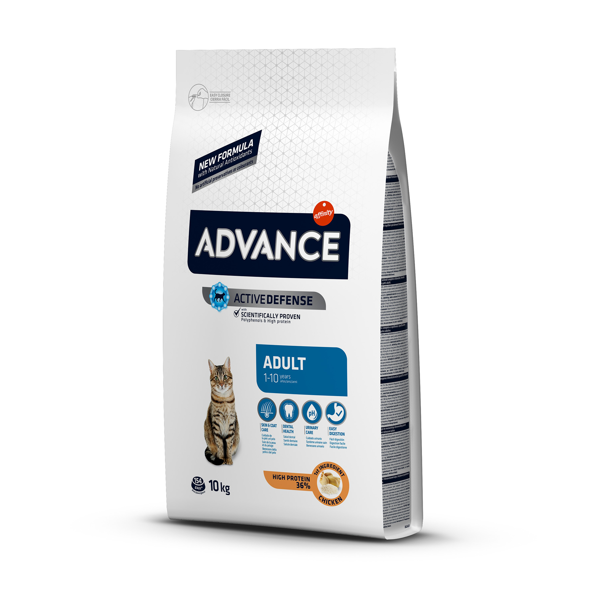 Alimento Gato Adulto Frango E Arroz 10 KG ADVANCE