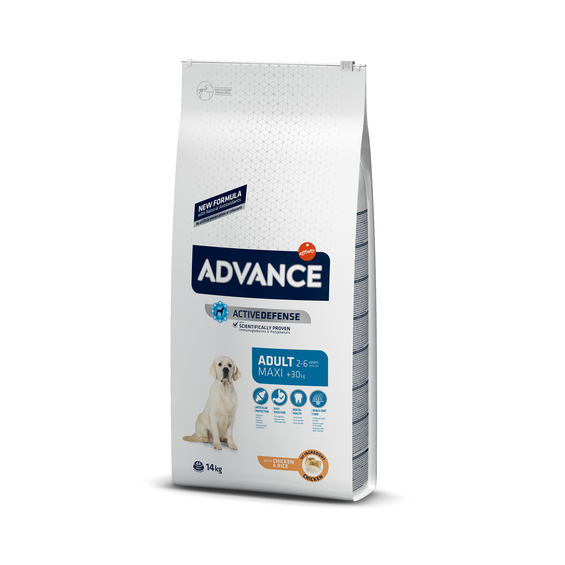 Alim Sc Cão Adulto Maxi Frang E Arrz 14 KG ADVANCE
