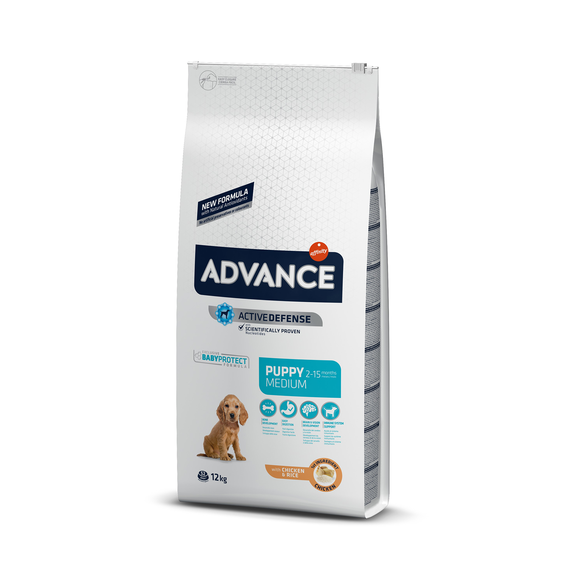 Alim Sc Cachorr Médio Frang E Arroz 12 KG ADVANCE