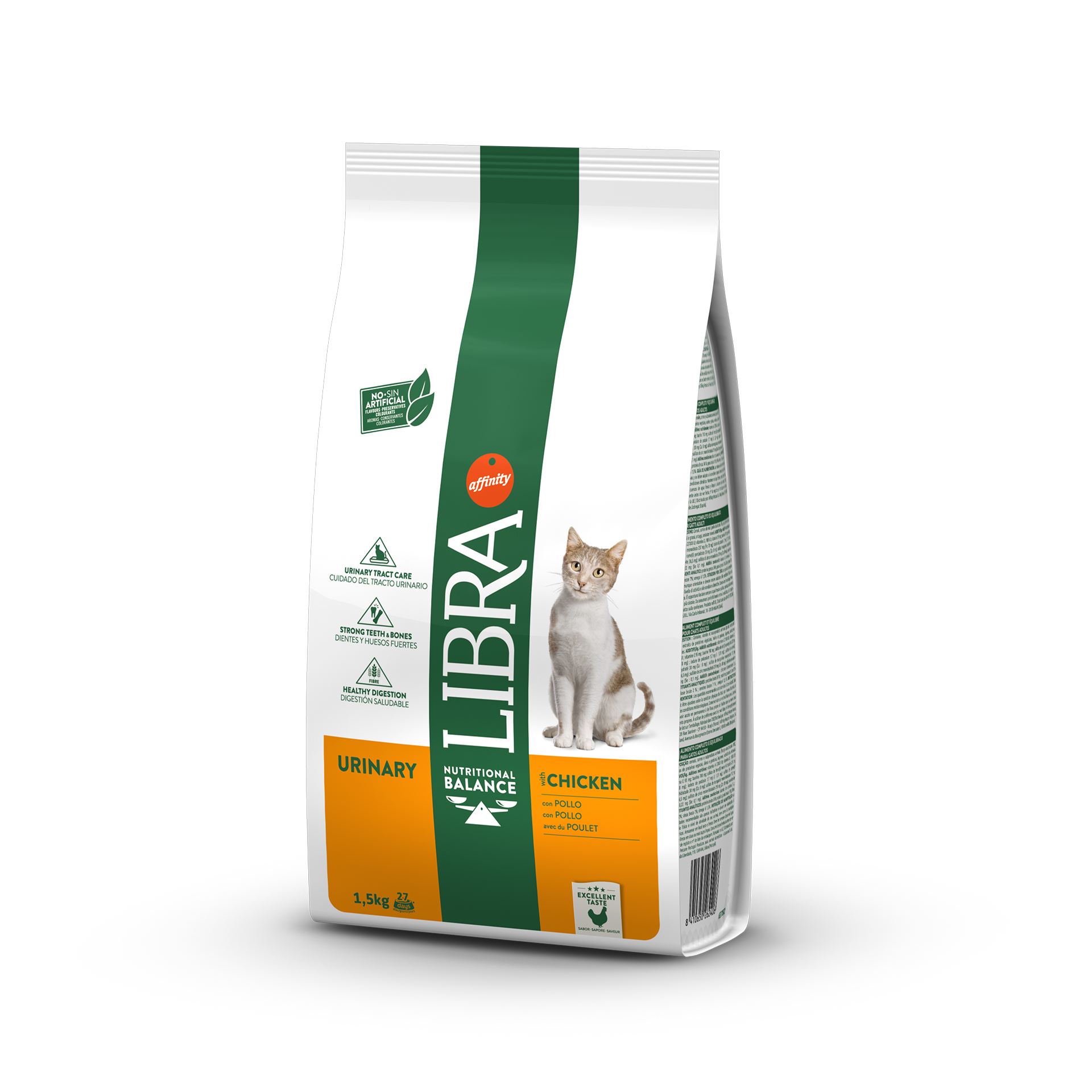 Alimento Gato Adulto Urinary Frango 1,5 KG LIBRA