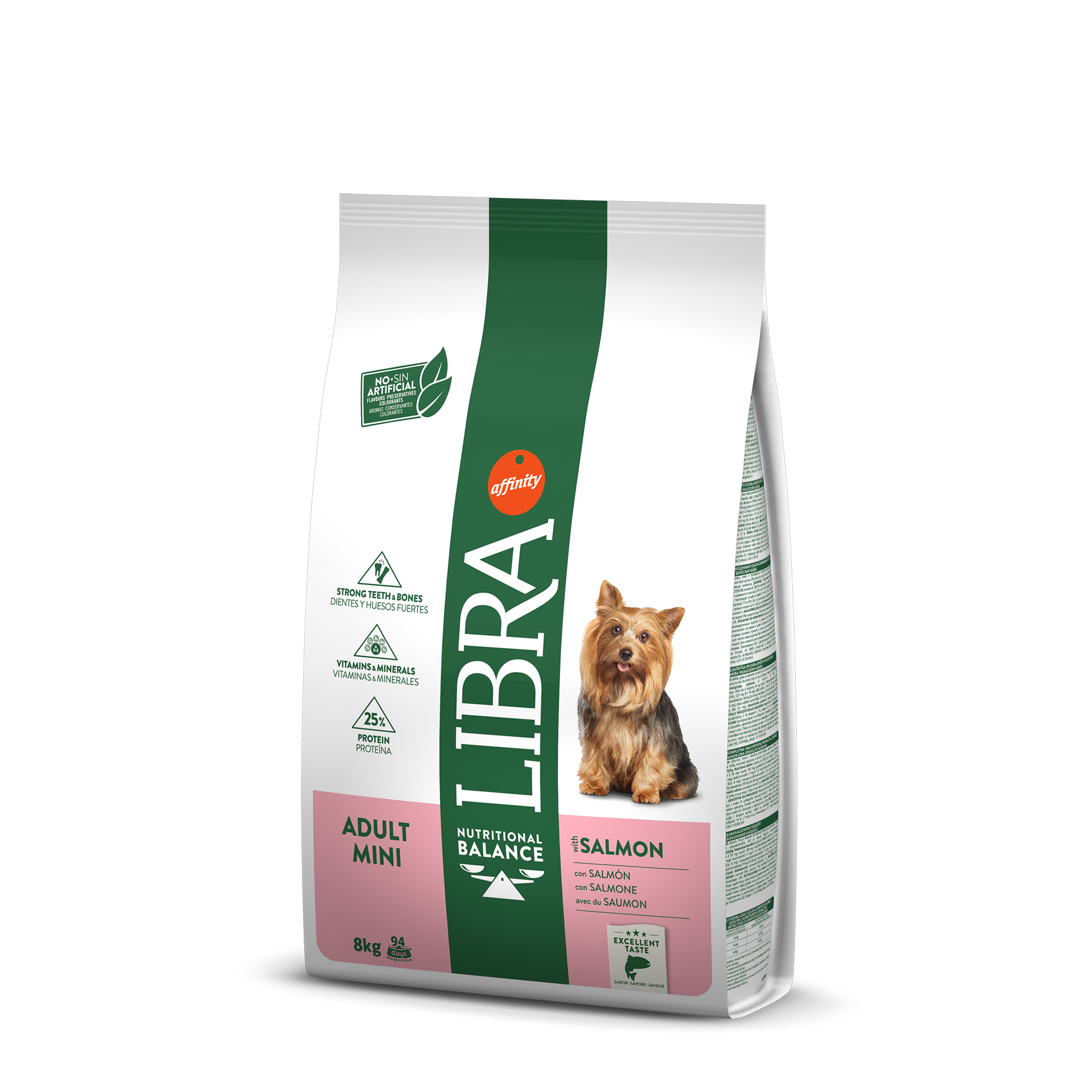 Alimento Seco Cão Adulto Mini Salmão 8 KG LIBRA
