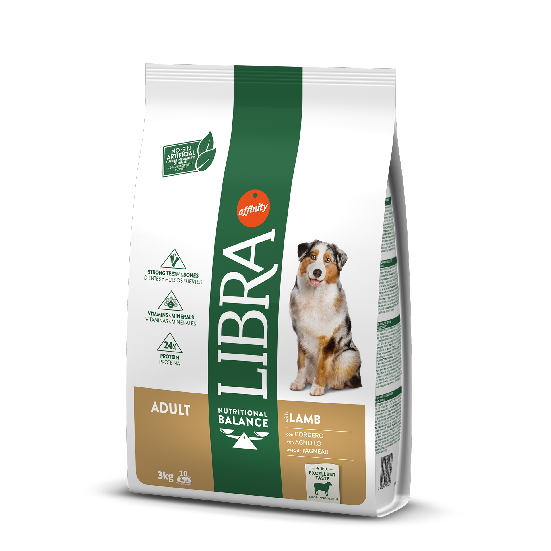 Alimento Seco Para Cão Adulto Cordeiro 3 KG LIBRA
