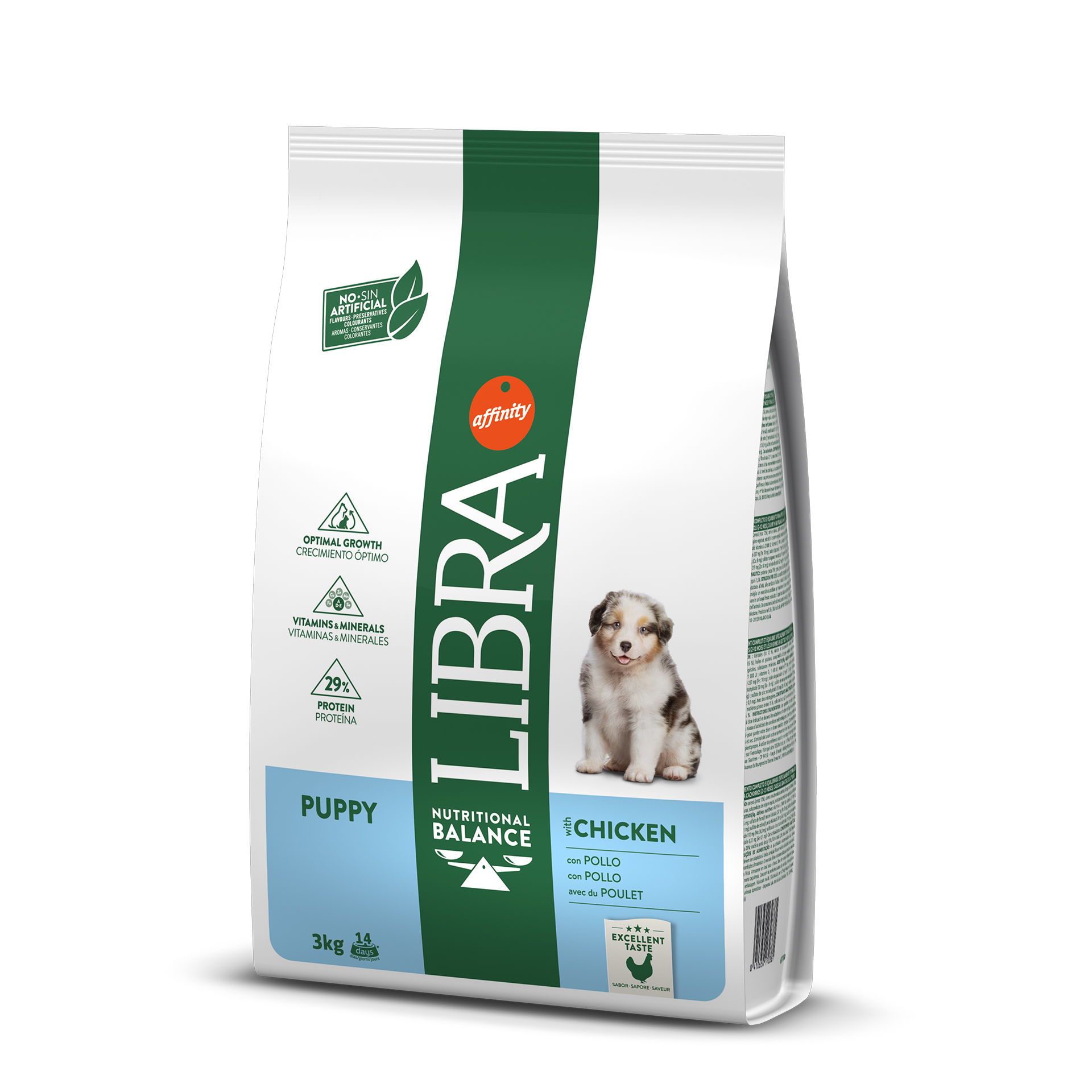 Alimento Seco Para Cachorro Frango 3 KG LIBRA