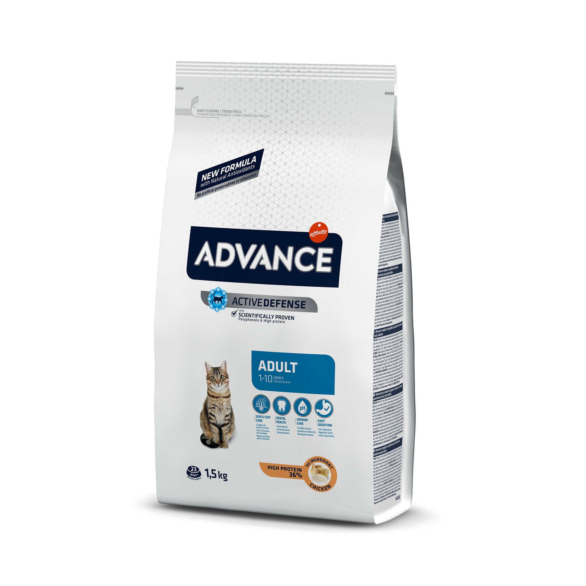 ALIMENTO SECO PARA GATO ADULTO FRANGO 1,5 KG