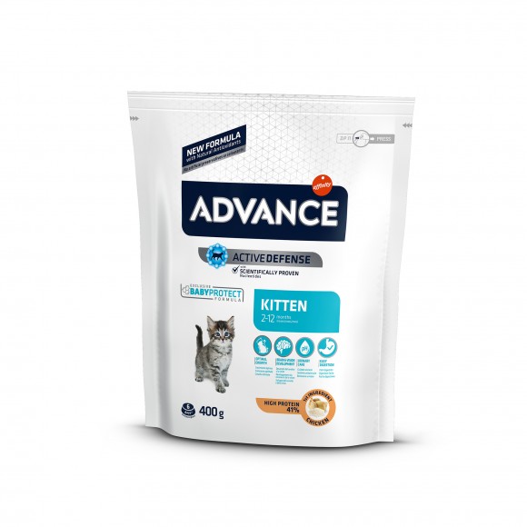 ALIMENTO SECO GATINHO FRANGO E ARROZ 400 G