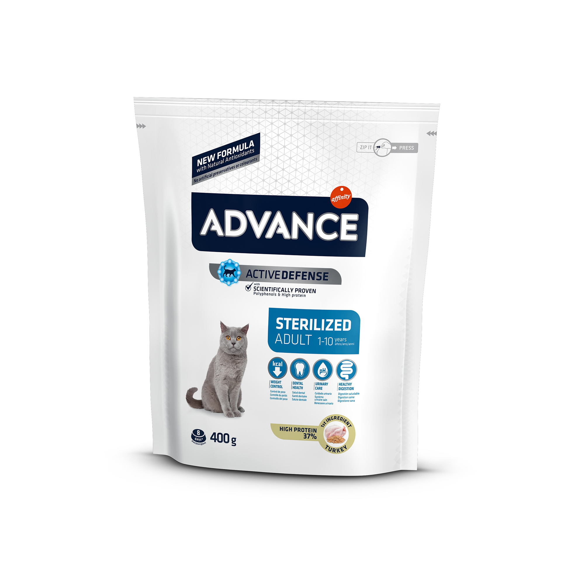 ALIMENTO SECO GATO ADULTO ESTERILIZADO PERÚ 400 G