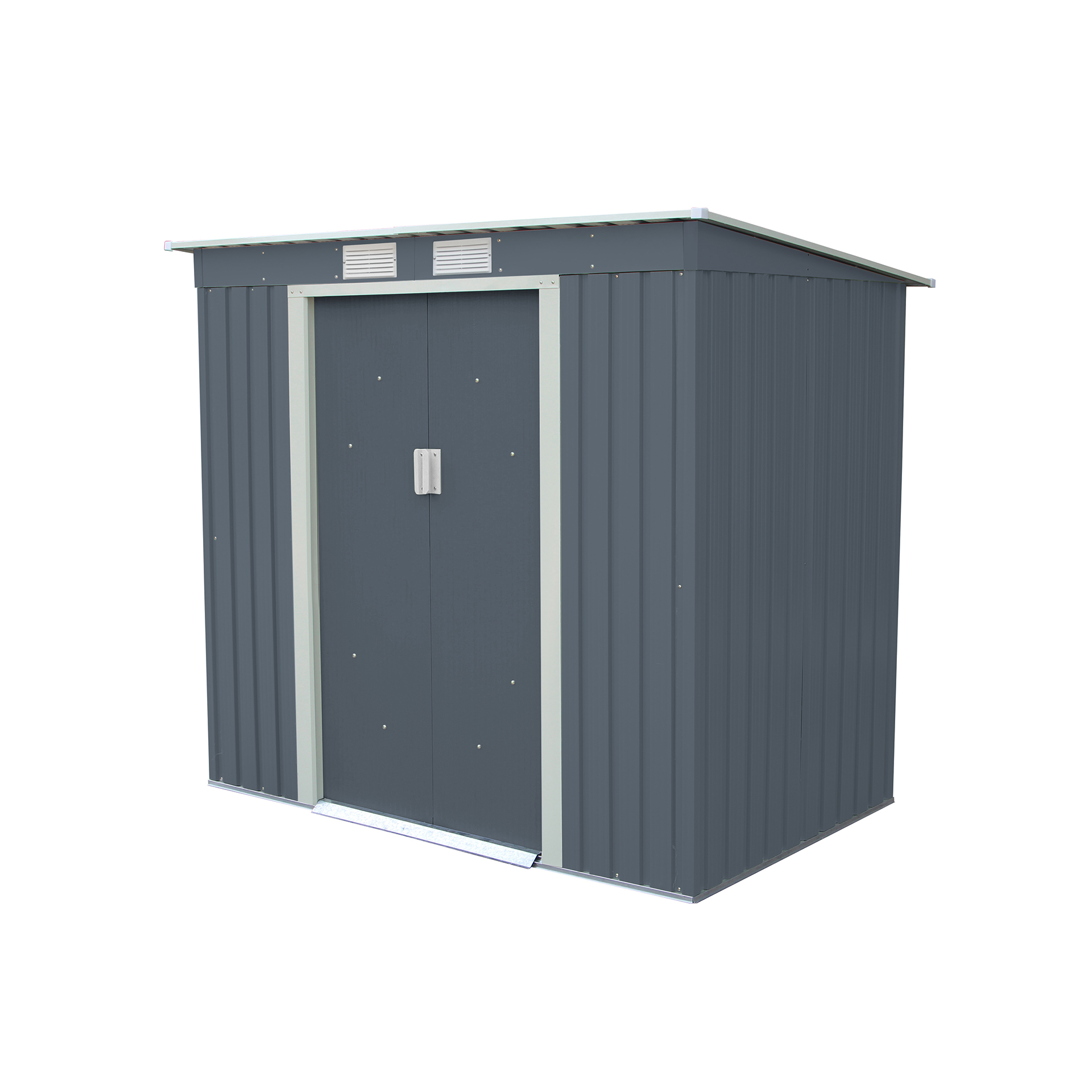 Abrigo De Metal Buckingham Cinza 2,43 M2 GARDIUN