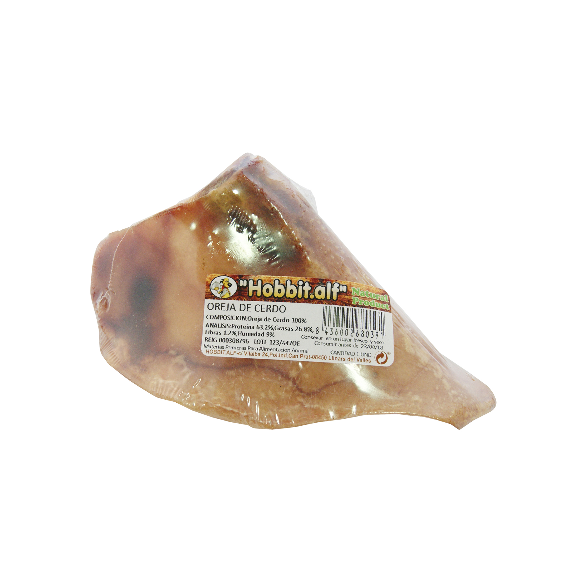 Snack Para Cão Orelha De Porco HOBBIT ALF