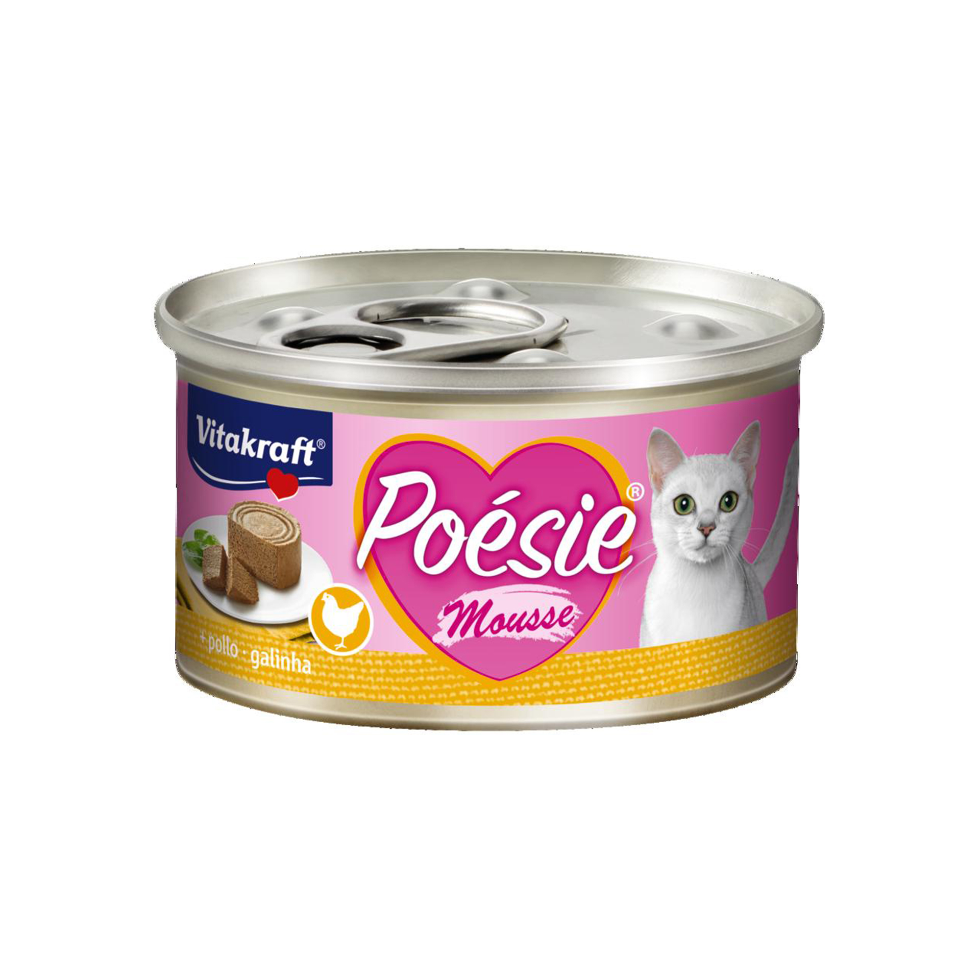 Alimento Húmido Para Gato Frango 85 G POESIE