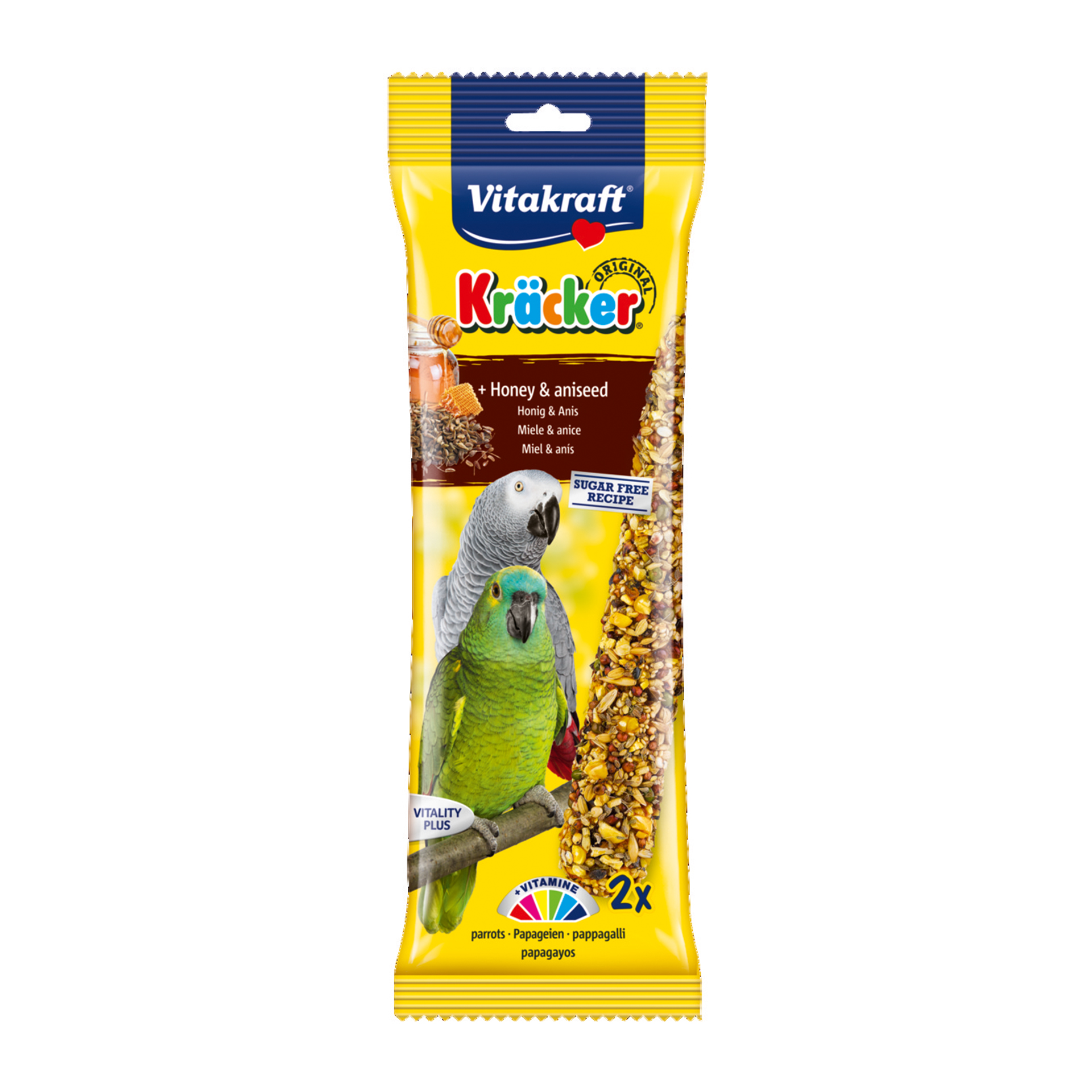 Snack P/Papag African Barritas Mel 2 UN VITAKRAFT