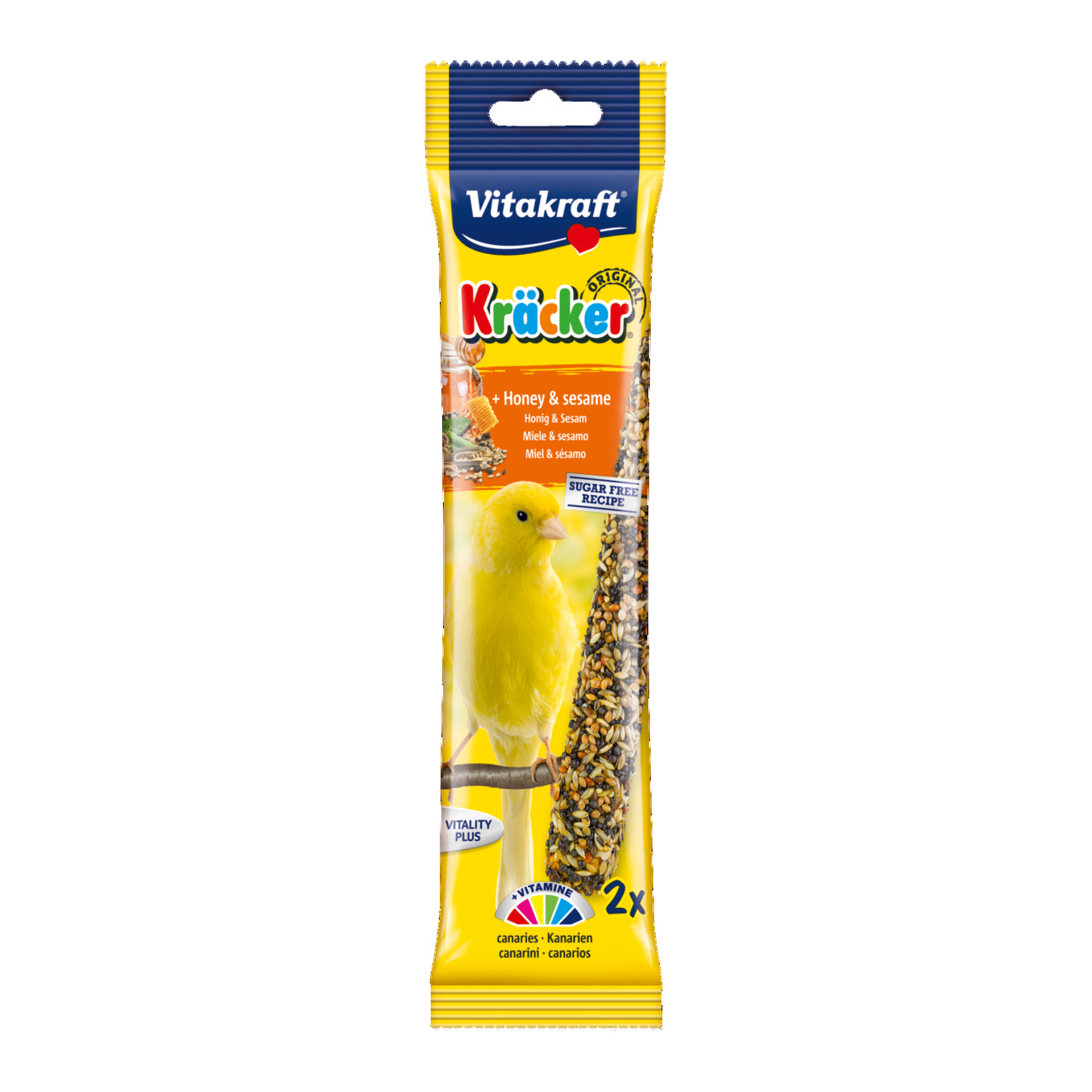 Snack P/Canários Barritas Mel 2 UN VITAKRAFT