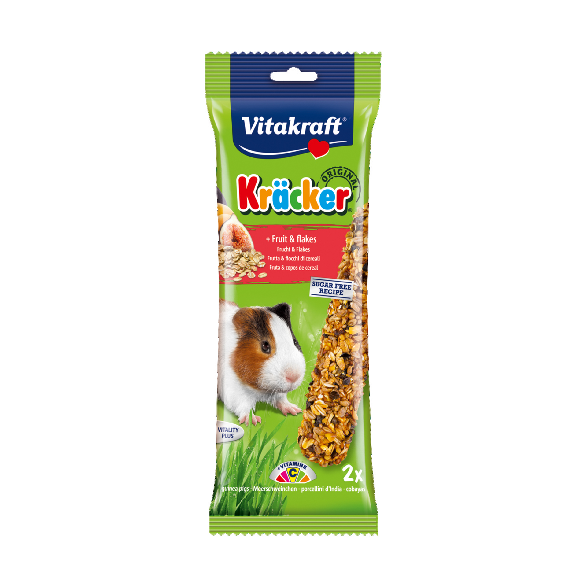 Snack P/Coelhos Índia Barritas Fruta 2 UN VITAKRAF