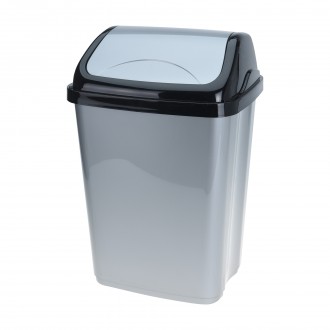 CAIXOTE LIXO TAMPA BASCULANTE SILVER 16 L