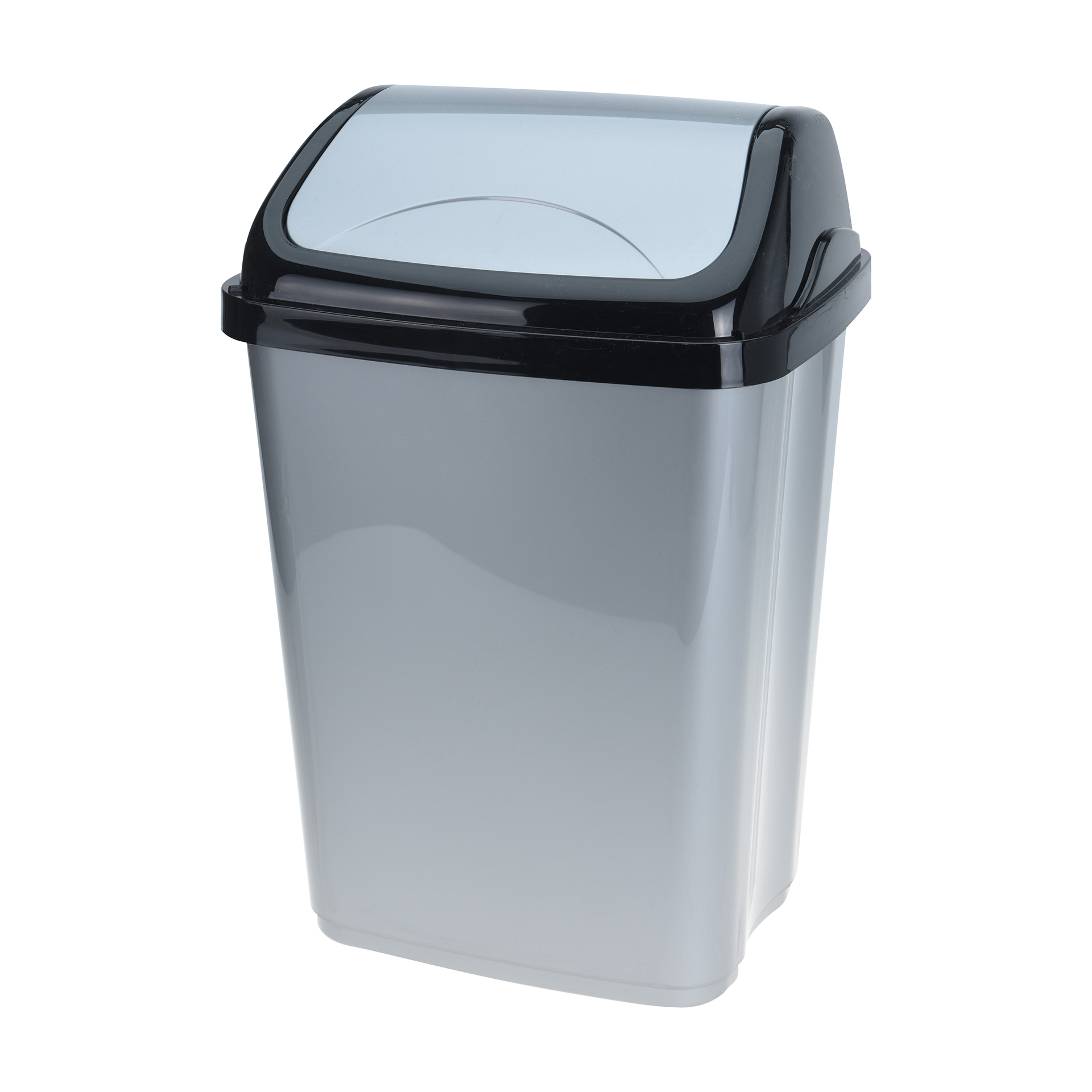 CAIXOTE LIXO TAMPA BASCULANTE SILVER 16 L