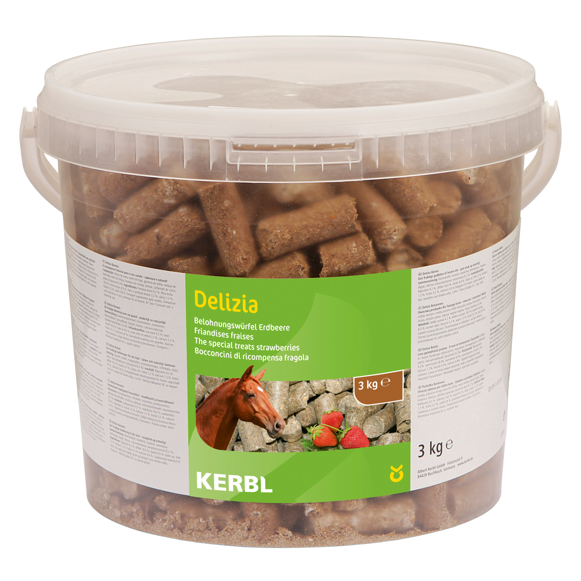 Biscoitos Morango Para Cavalo 3 KG KERBL