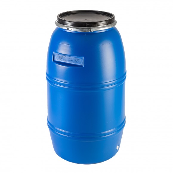 Barrica Azul Tampa De Cinta Com Cavidade 220 L