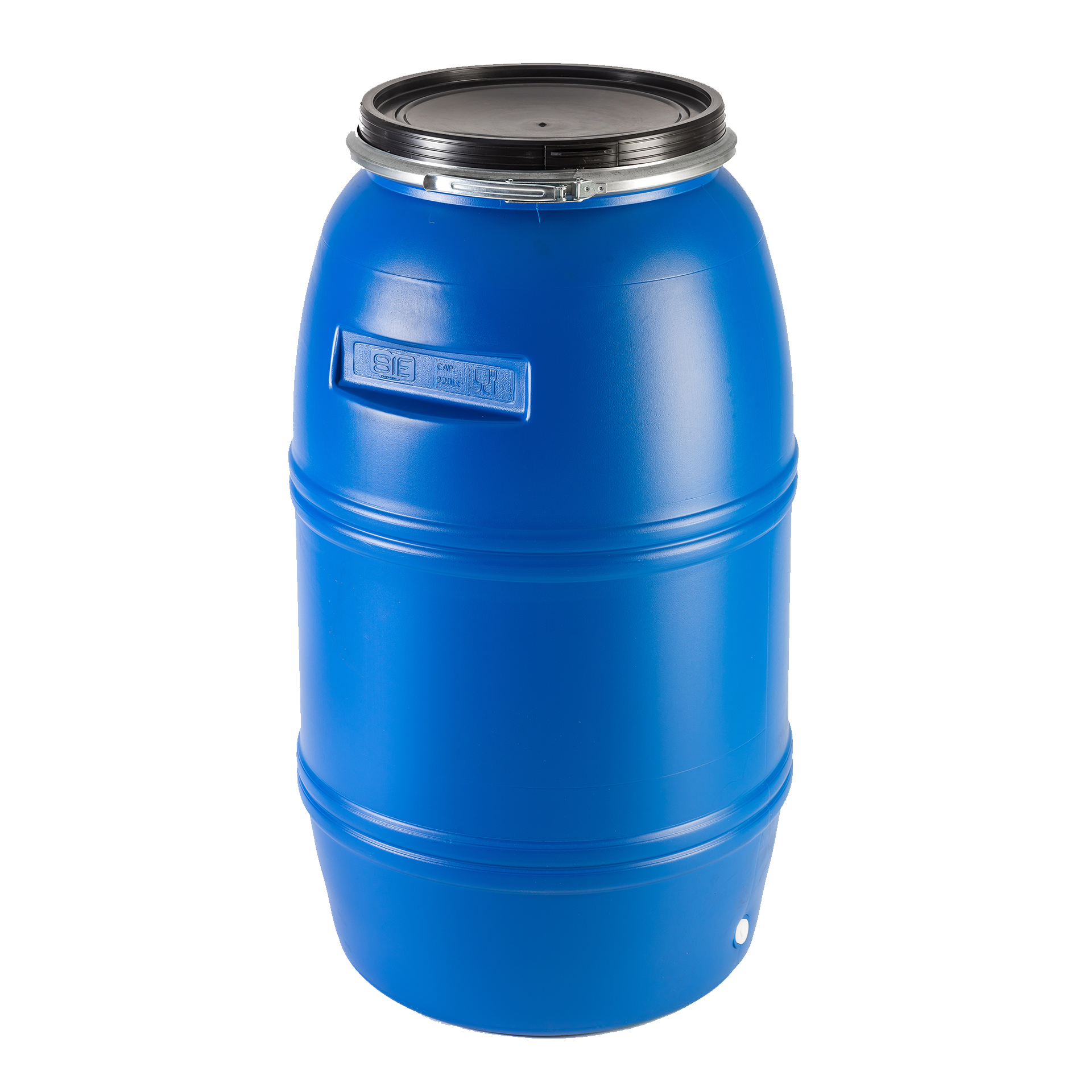 Barrica Azul Tampa De Cinta Com Cavidade 220 L