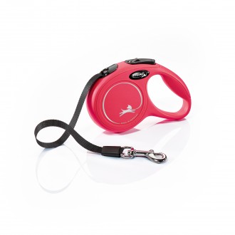 Trela Para Co Extensvel Classic Vermelha 3M XS FLEXI