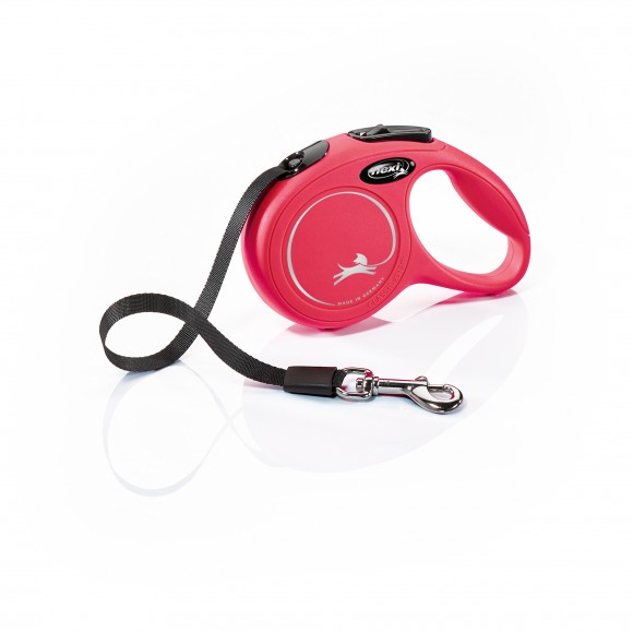 Trela Para Cão Extensível Classic Vermelha 5M M FLEXI Trela Para Cão Extensível Classic Vermelha 5M M FLEXI