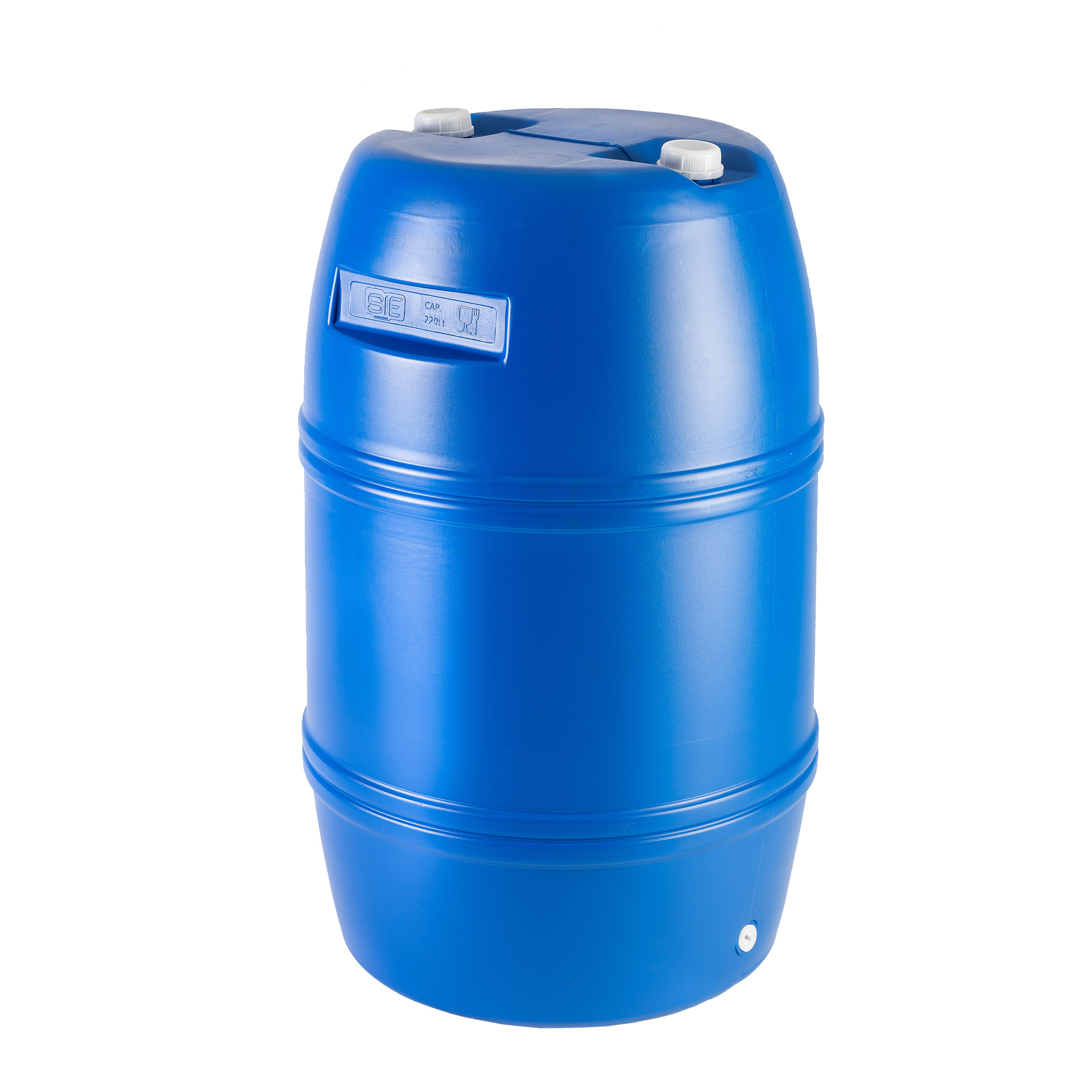 Barrica Azul Boca Estreita Com Cavidade 220 L